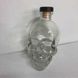 Vodka Bottle 750ml Crystal Head Skull Decanter Glass Empty Dan Aykroyd Stopper